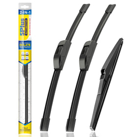 5 PLUS front packaging showing 3-pack wipers and benefits