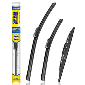 5 PLUS packaging showing all three wiper blades and kit contents for quick identification