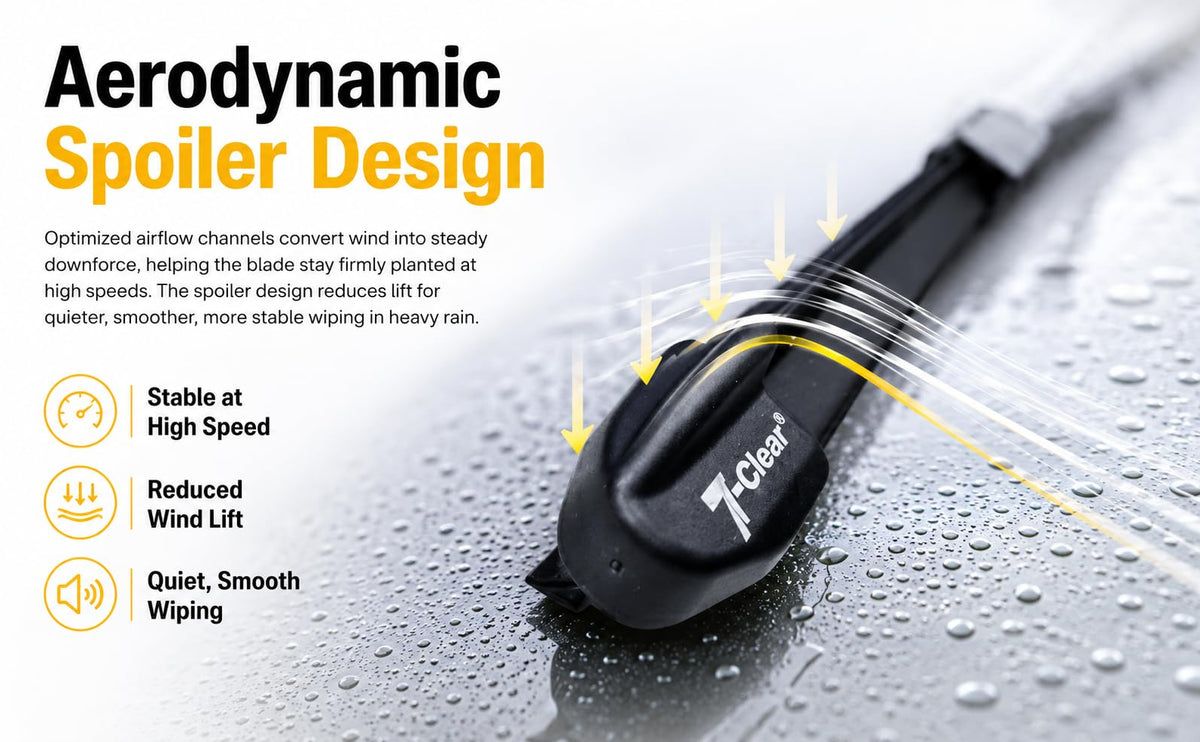 7-Clear blades clearing heavy rain demonstrating reliable performance