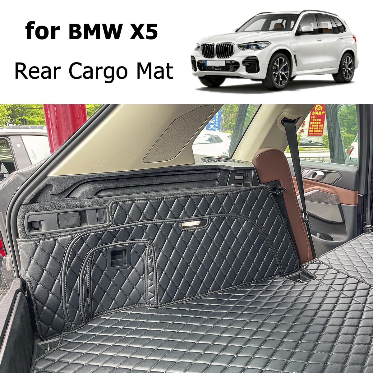 7DEEKEI mat laid flat in trunk showing drop-in installation