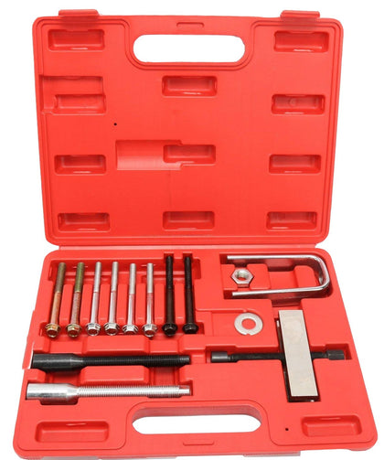 8MILELAKE steering wheel remover front view showing tool kit and immediate benefit of readiness