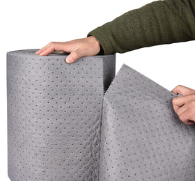 A A IN texture close-up displaying fine polypropylene fibers for rapid absorption