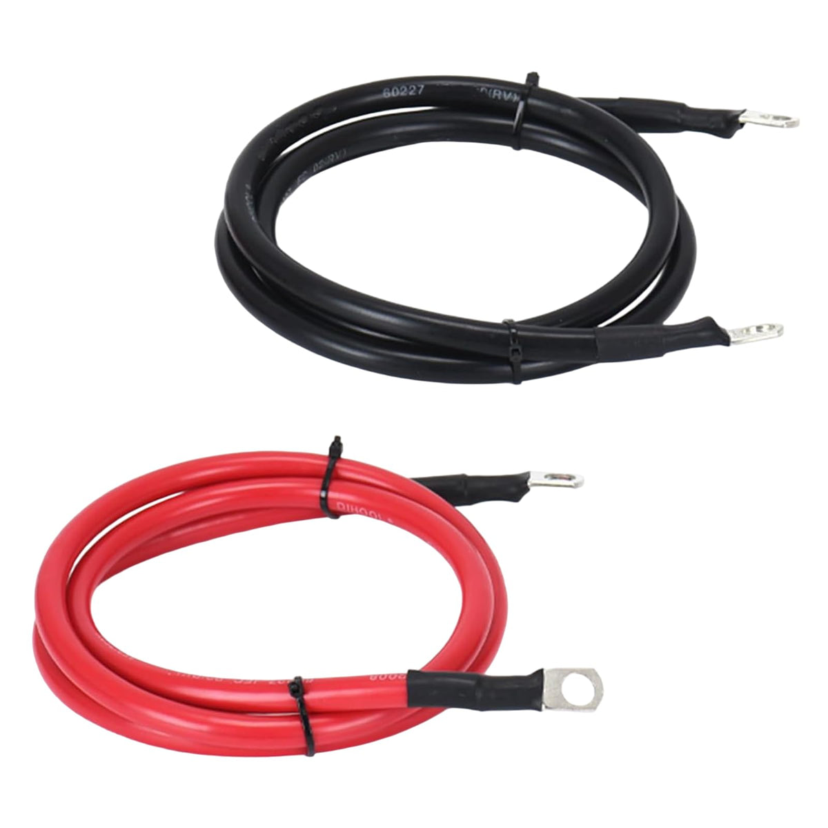 A ABIGAIL 4 AWG front view showing cable pair and 3/8" lugs for reliable connections