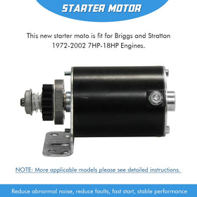 A ABIGAIL starter installed on mower illustrating direct replacement