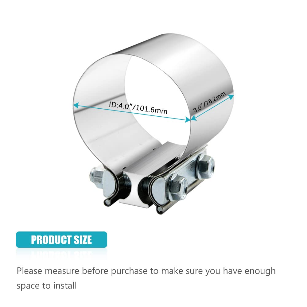 A ABIGAIL clamp installed on 4-inch pipe demonstrating leak prevention and serviceability benefit