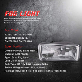 A ABIGAIL fog light installed on a Silverado illustrating direct-fit replacement and improved visibility