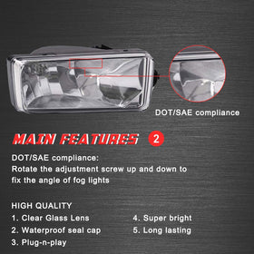A ABIGAIL fog light held in hand to show size and fitment for quick vehicle comparison