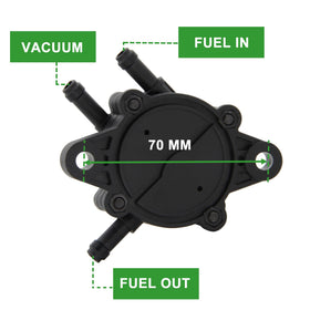 A ABIGAIL fuel hoses and spring clips detail showing included parts for easy install