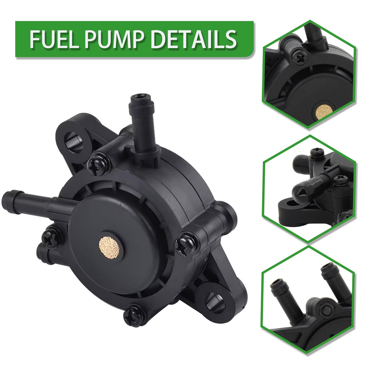 A ABIGAIL kit layout with pump, filter, hoses, clips and shutoff valve for full replacement