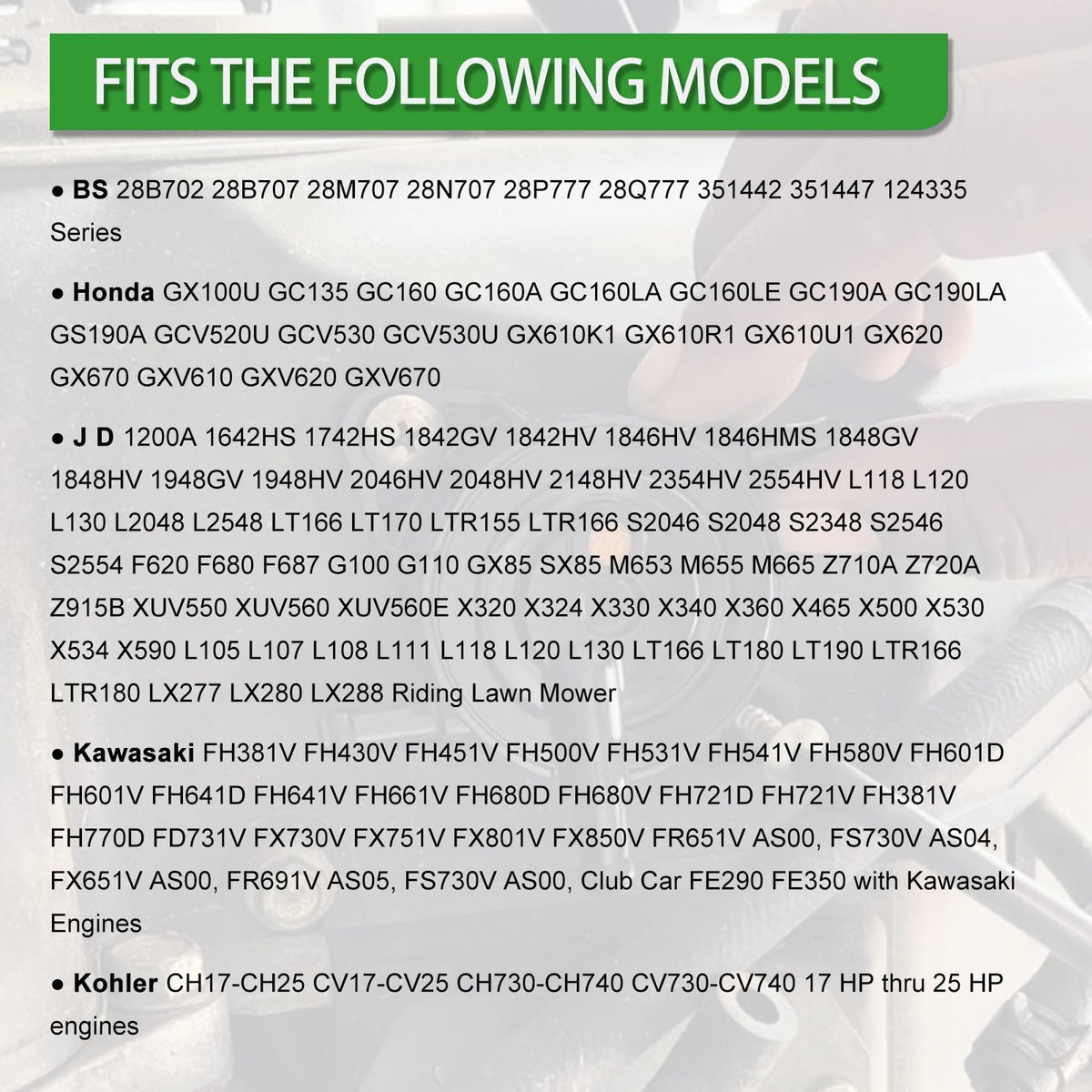 A ABIGAIL label and part number photo helping confirm compatibility before purchase