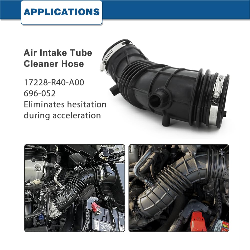 A ABIGAIL intake hose installed in an Accord engine bay demonstrating correct routing