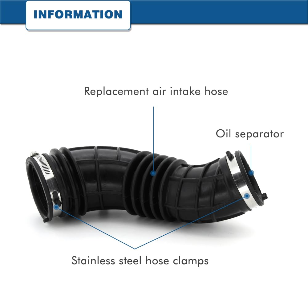 A ABIGAIL hose connected to throttle body showing tight fit to prevent vacuum leaks