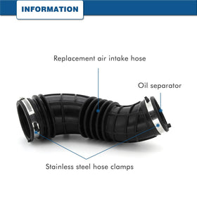 A ABIGAIL hose connected to throttle body showing tight fit to prevent vacuum leaks