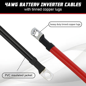 A ABIGAIL cable connected to inverter demonstrating secure, low-resistance hookup