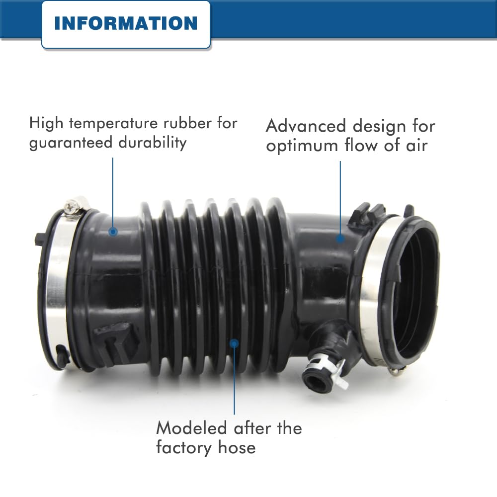 A ABIGAIL hose installed in engine bay demonstrating proper air routing