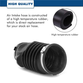 A ABIGAIL intake hose close-up ribbing highlighting durable rubber construction