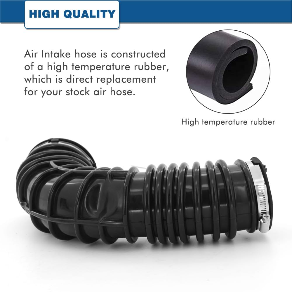 A ABIGAIL intake hose installed in engine bay demonstrating restored airflow routing