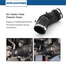 A ABIGAIL side profile of intake hose highlighting durable shape and fit advantage