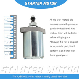 A ABIGAIL starter installed on a mower engine, demonstrating easy replacement