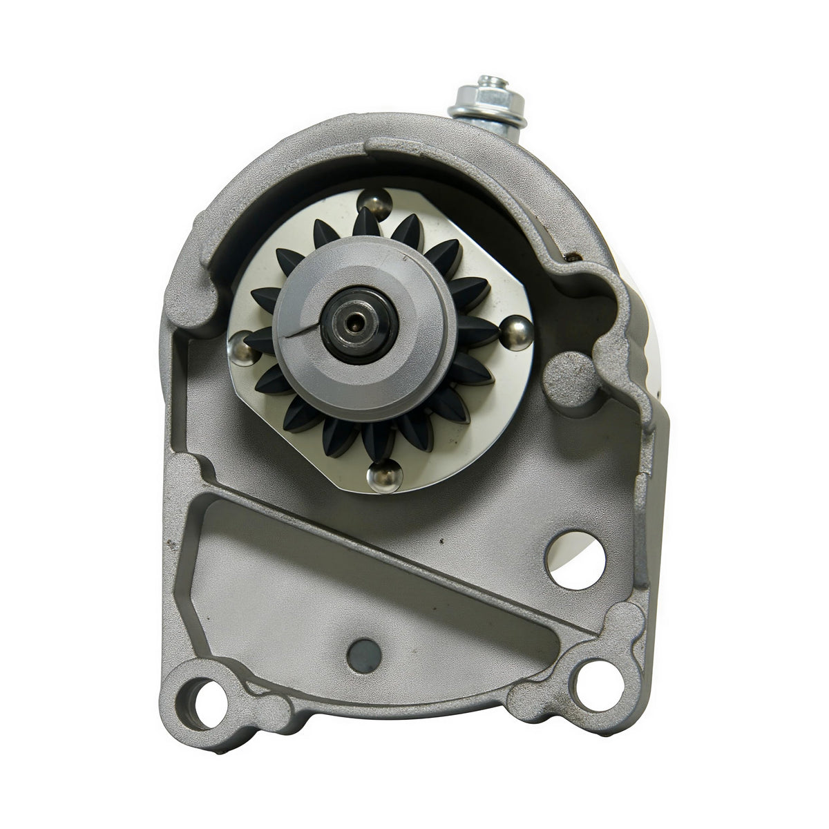 A ABIGAIL starter installed on Briggs V-Twin engine demonstrating compatibility