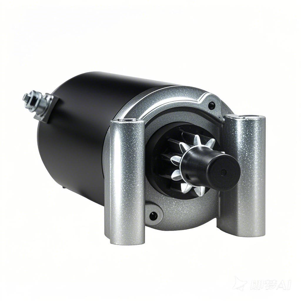 A ABIGAIL starter beside a ruler showing compact size for straightforward replacement