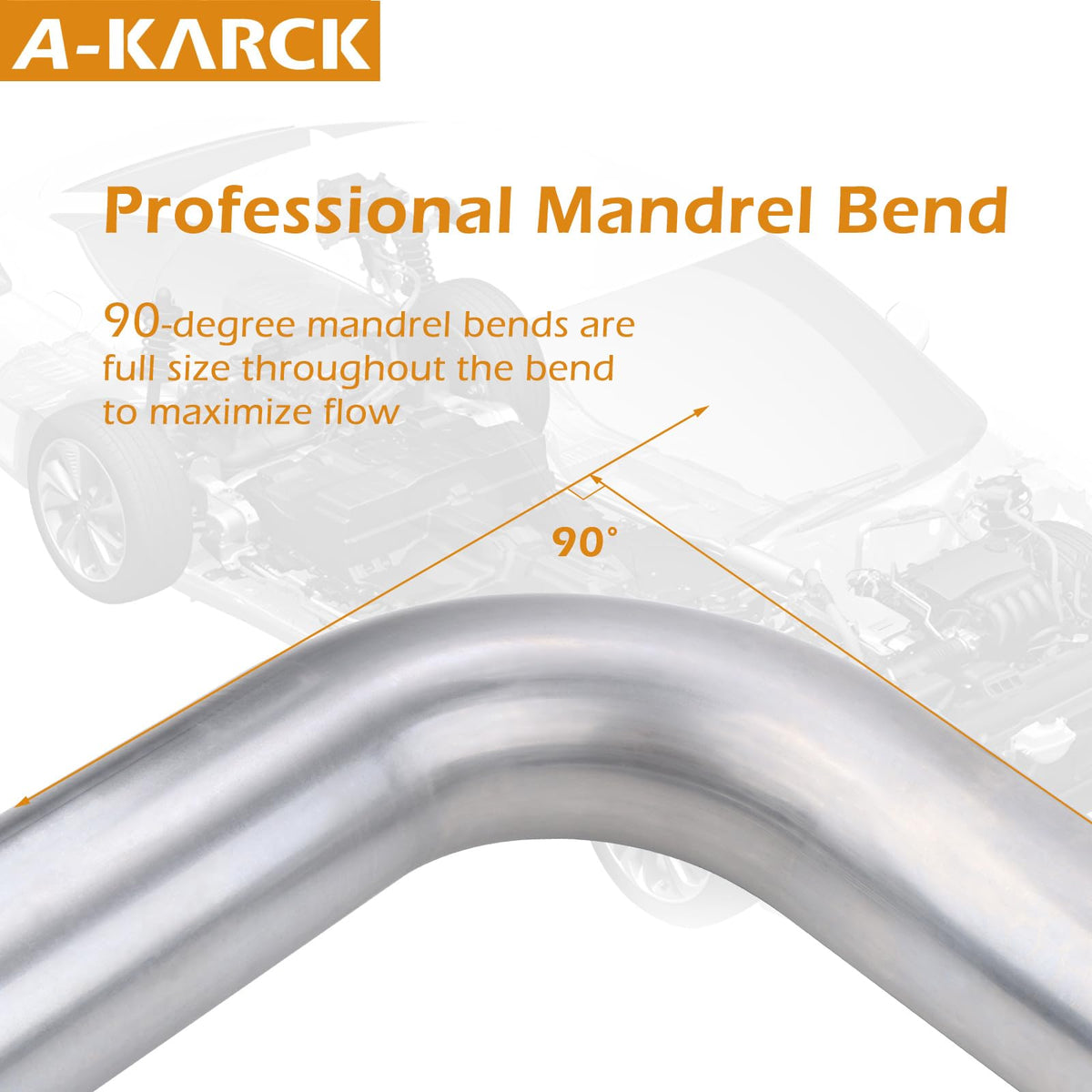 A-KARCK close-up weld area on mild steel elbow highlighting weld-ready thickness and clean edge