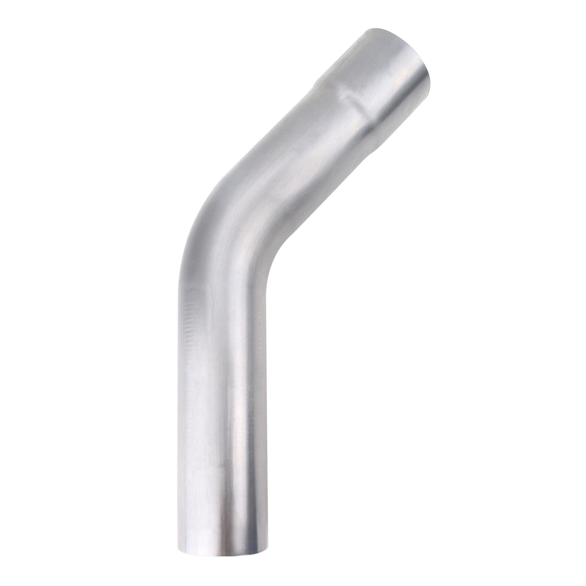 A-KARCK front view of 3.5 inch exhaust tube showing shape and weld-ready ends for easy fitting