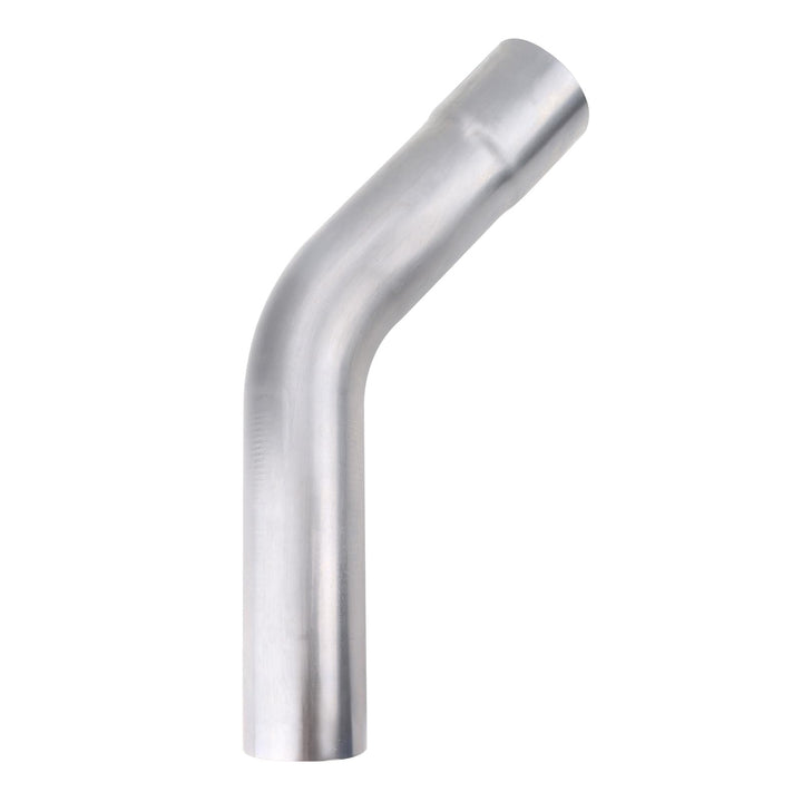 A-KARCK front view of 3.5 inch exhaust tube showing shape and weld-ready ends for easy fitting