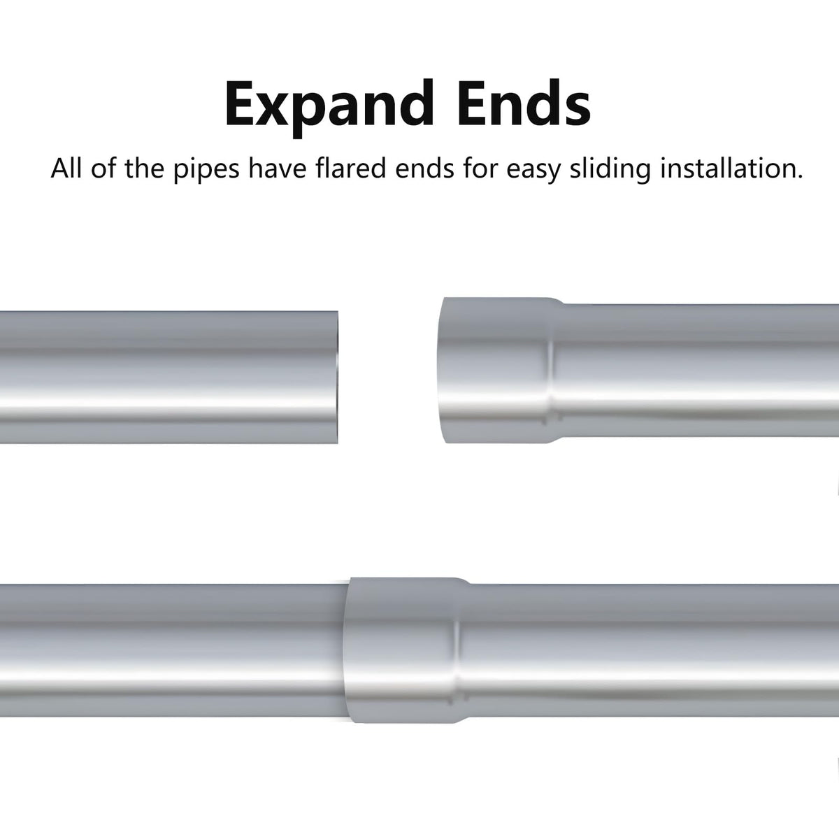A-KARCK pipes installed as a tailpipe on a vehicle demonstrating routing possibilities