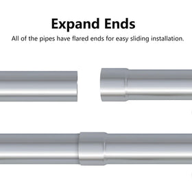 A-KARCK straight pipe close-up showing smooth mandrel bend for easier fabrication