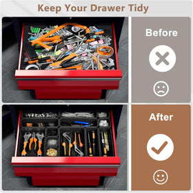 A-LuGei small bins with screws and nails showing fast sorting benefit
