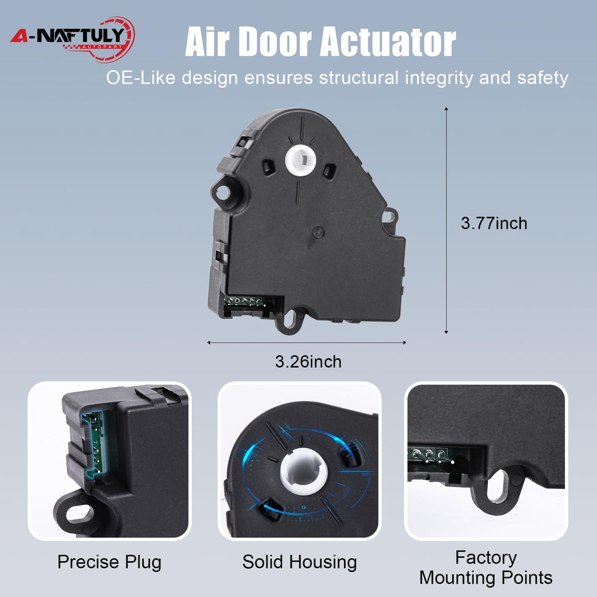A-NAFTULY close-up of actuator gear output revealing precision fit and durability
