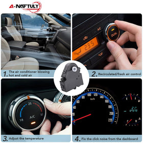 A-NAFTULY actuator installed in vehicle HVAC housing restoring proper airflow control