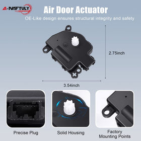 A-NAFTULY actuator label with OE numbers confirming correct part benefit