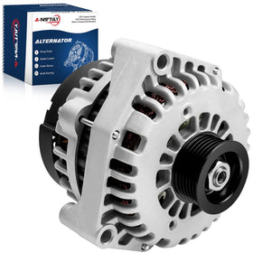 A-NAFTULY alternator front view showing mounting points and fitment benefit