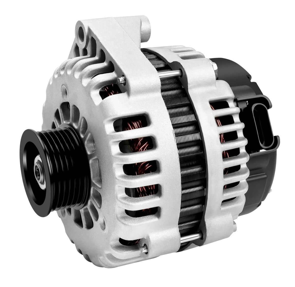 A-NAFTULY alternator packaging with guide showing included warranty benefit