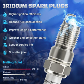 A-NAFTULY eight spark plugs lined up ready for installation to service a V8 engine