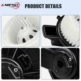A-NAFTULY fan cage close-up showing balanced blades for quieter operation
