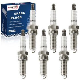 A-NAFTULY front packaging showing six iridium spark plugs and clear labeling for quick identification