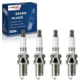A-NAFTULY front packaging showing four iridium spark plugs and part numbers, for clear compatibility