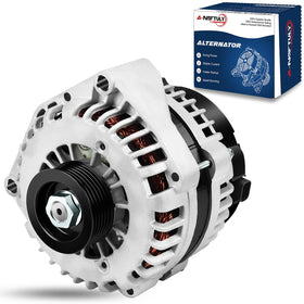 A-NAFTULY front view alternator showing mounting points and clean finish for easy fitment