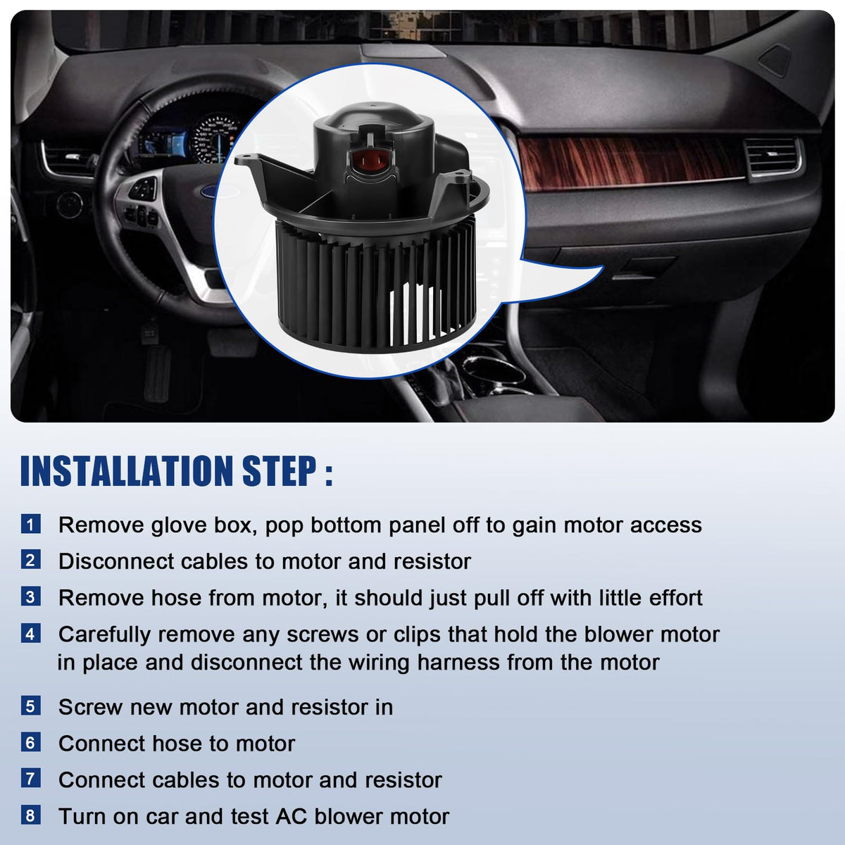 A-NAFTULY installed in vehicle HVAC housing demonstrating restored airflow