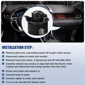 A-NAFTULY installed in vehicle HVAC housing demonstrating restored airflow