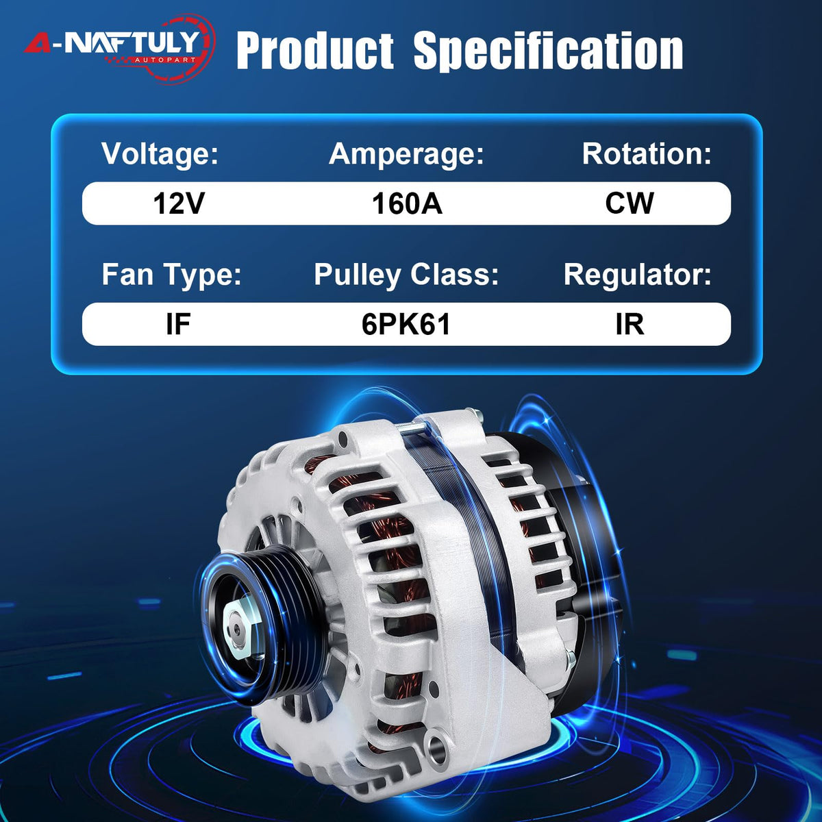 A-NAFTULY installed in engine bay demonstrating direct replacement and quick swap-in