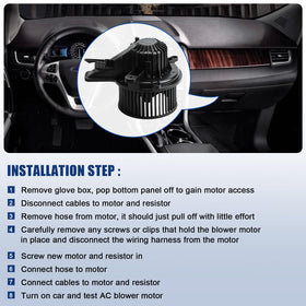 A-NAFTULY installed in vehicle rear HVAC showing restored rear vent airflow