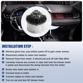 A-NAFTULY installed in vehicle under dash demonstrating restored vent airflow