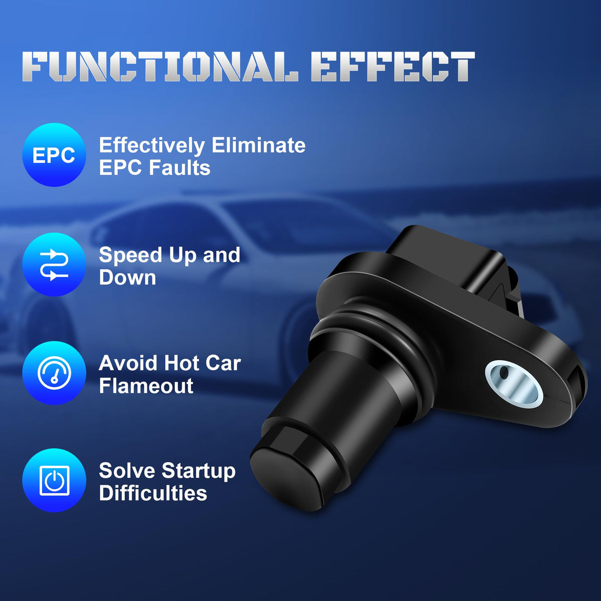 A-NAFTULY installed sensor in engine bay showing seamless replacement benefit