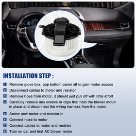 A-NAFTULY motor label and connector view for easy plug-and-play installation