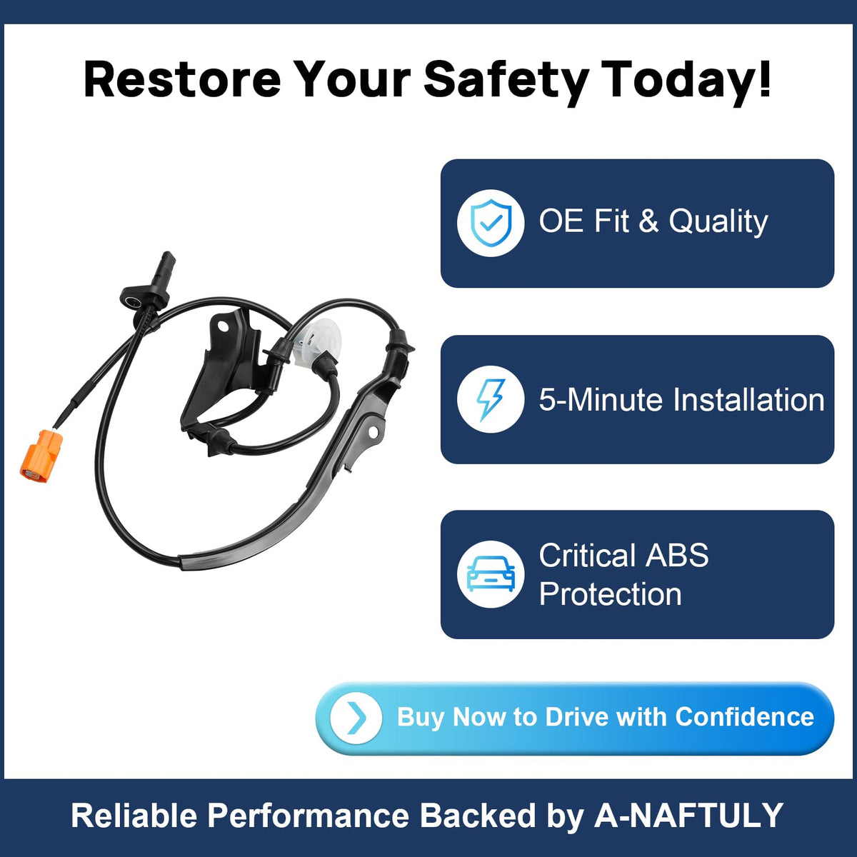 A-NAFTULY label with OE part numbers ensuring correct replacement