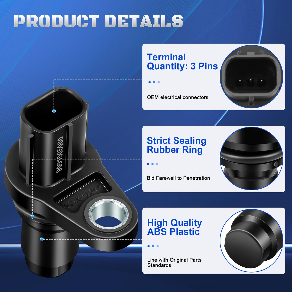 A-NAFTULY close-up of sensor electrical connector for easy verification of fitment